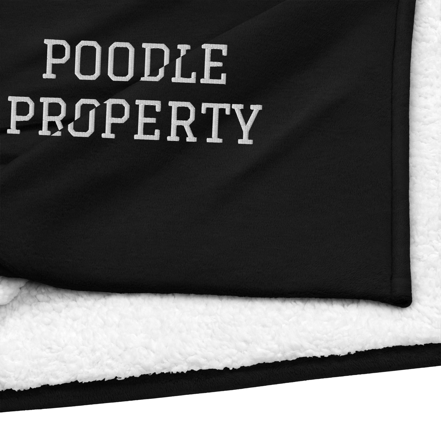 POODLE PROPERTY Premium sherpa blanket