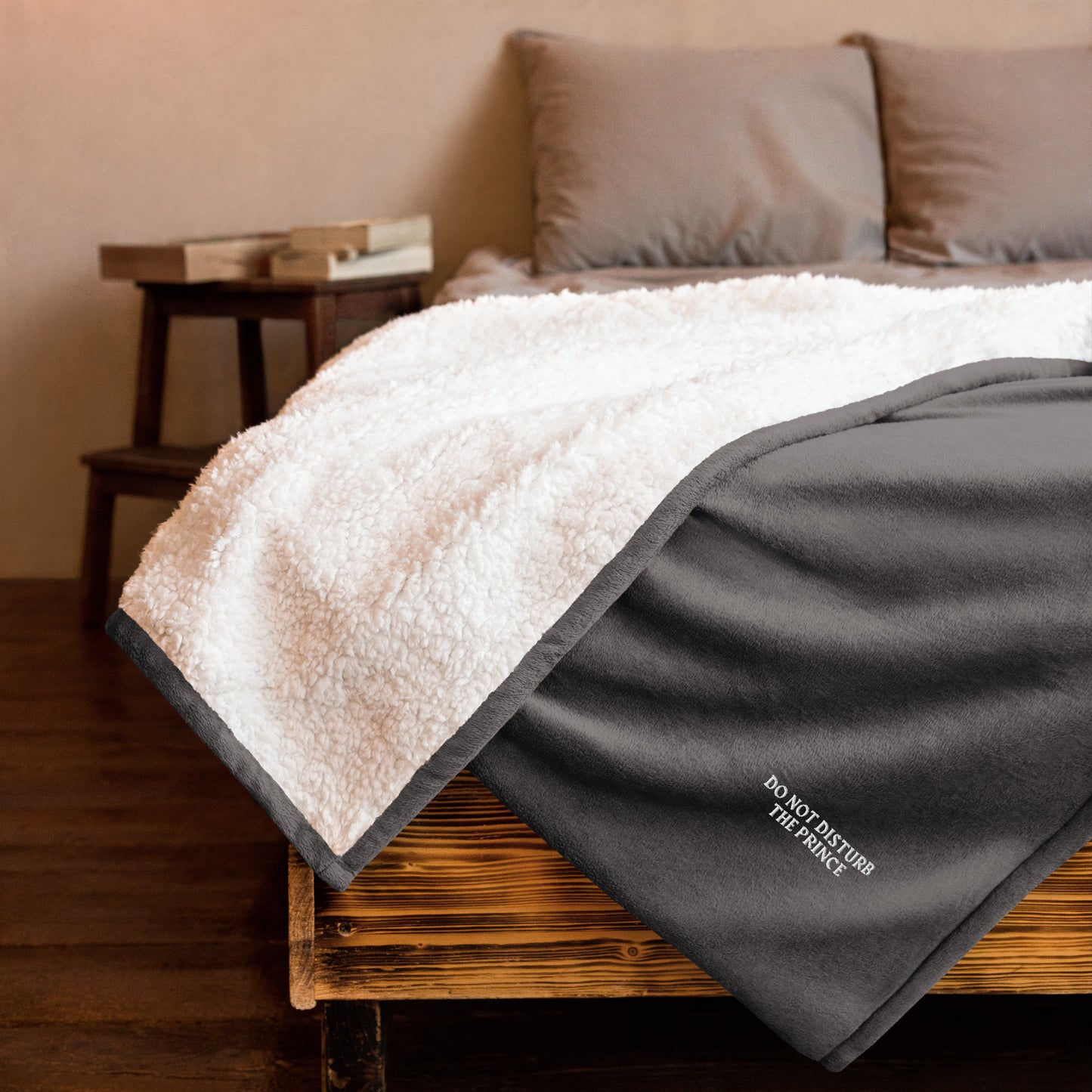 DO NOT DISTURB THE PRINCE Premium sherpa blanket