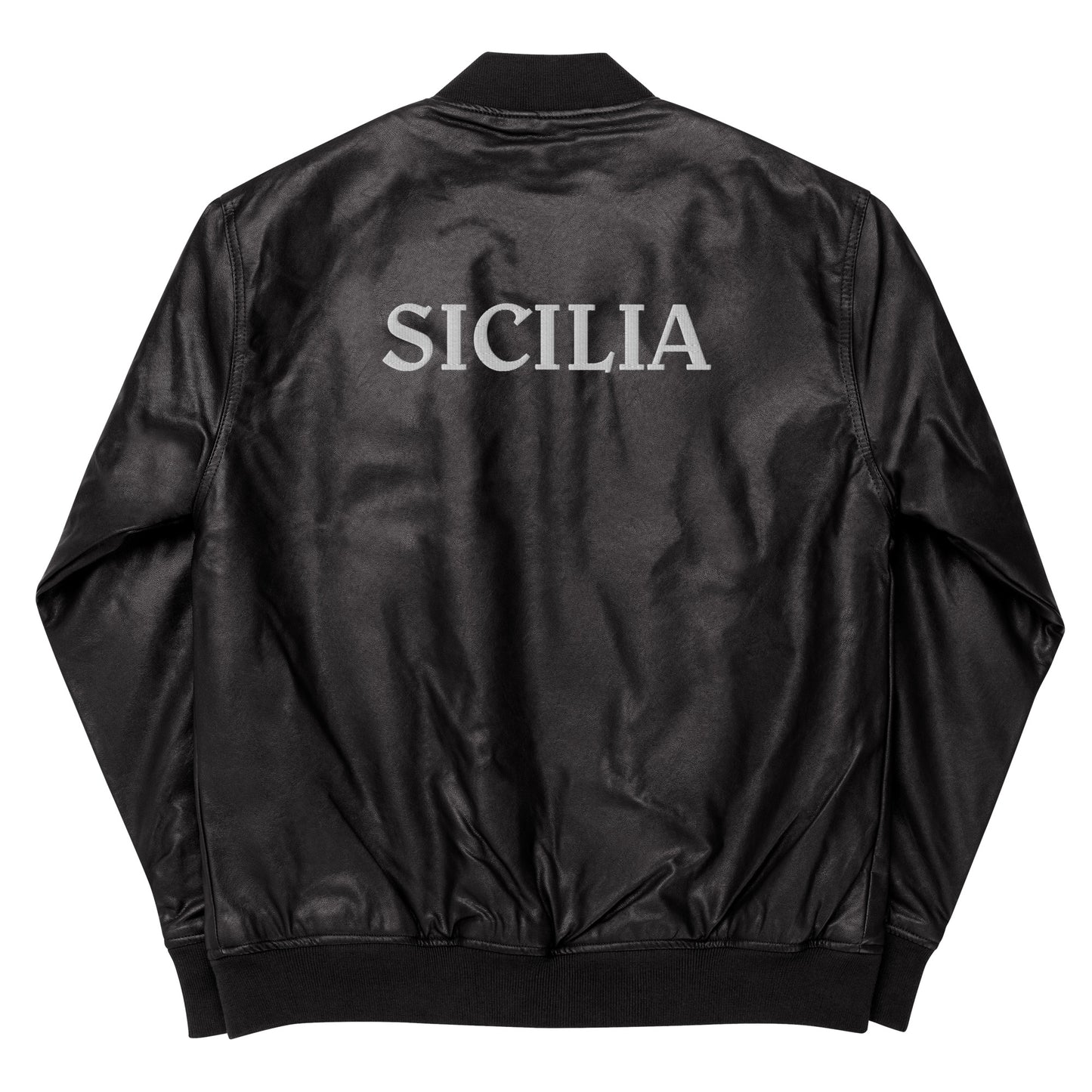 SICILIA Leather Bomber Jacket