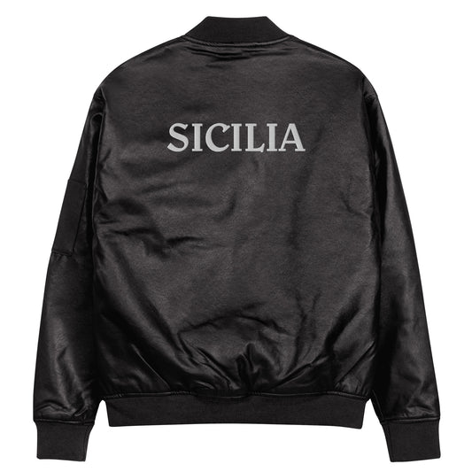 SICILIA Leather Bomber Jacket