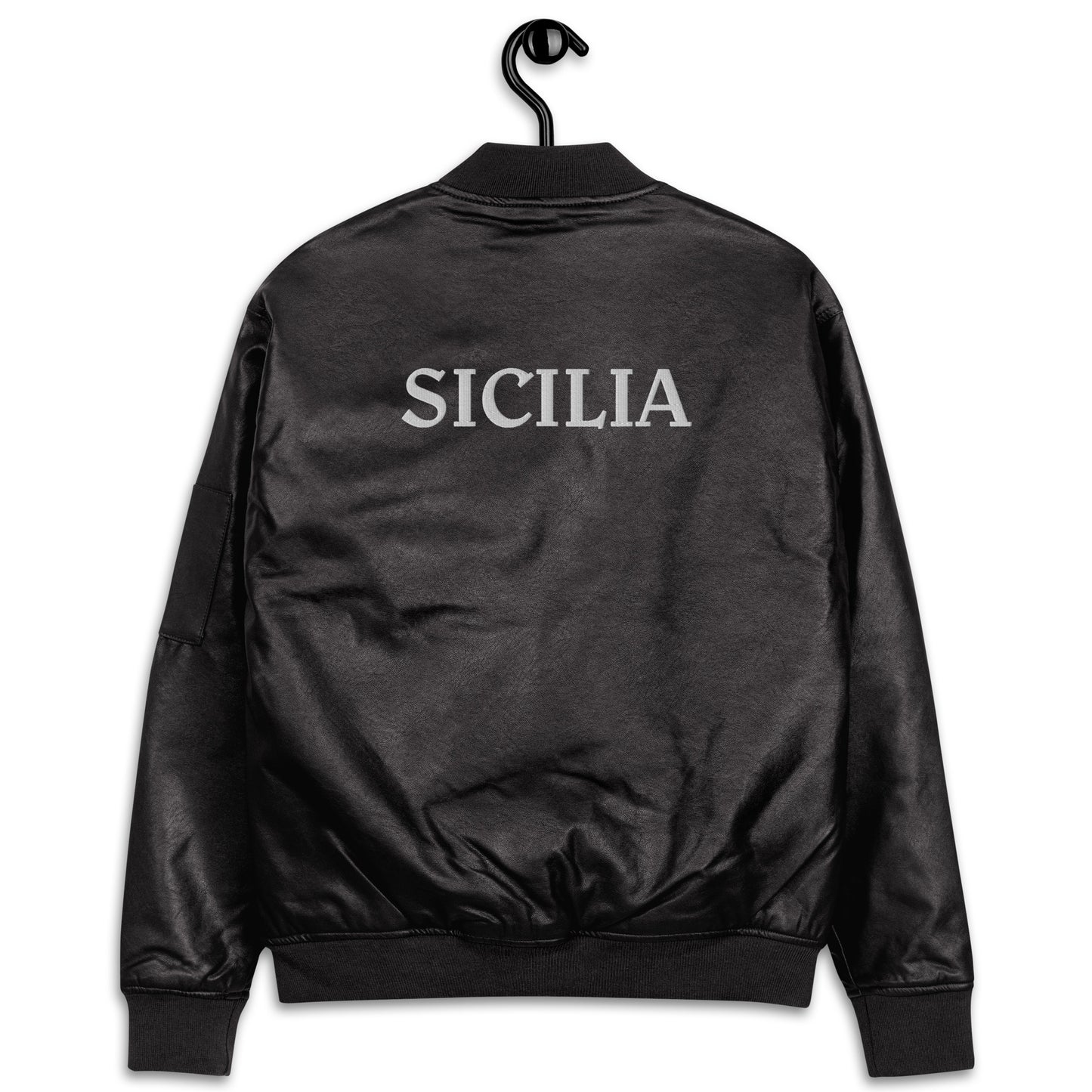 SICILIA Leather Bomber Jacket