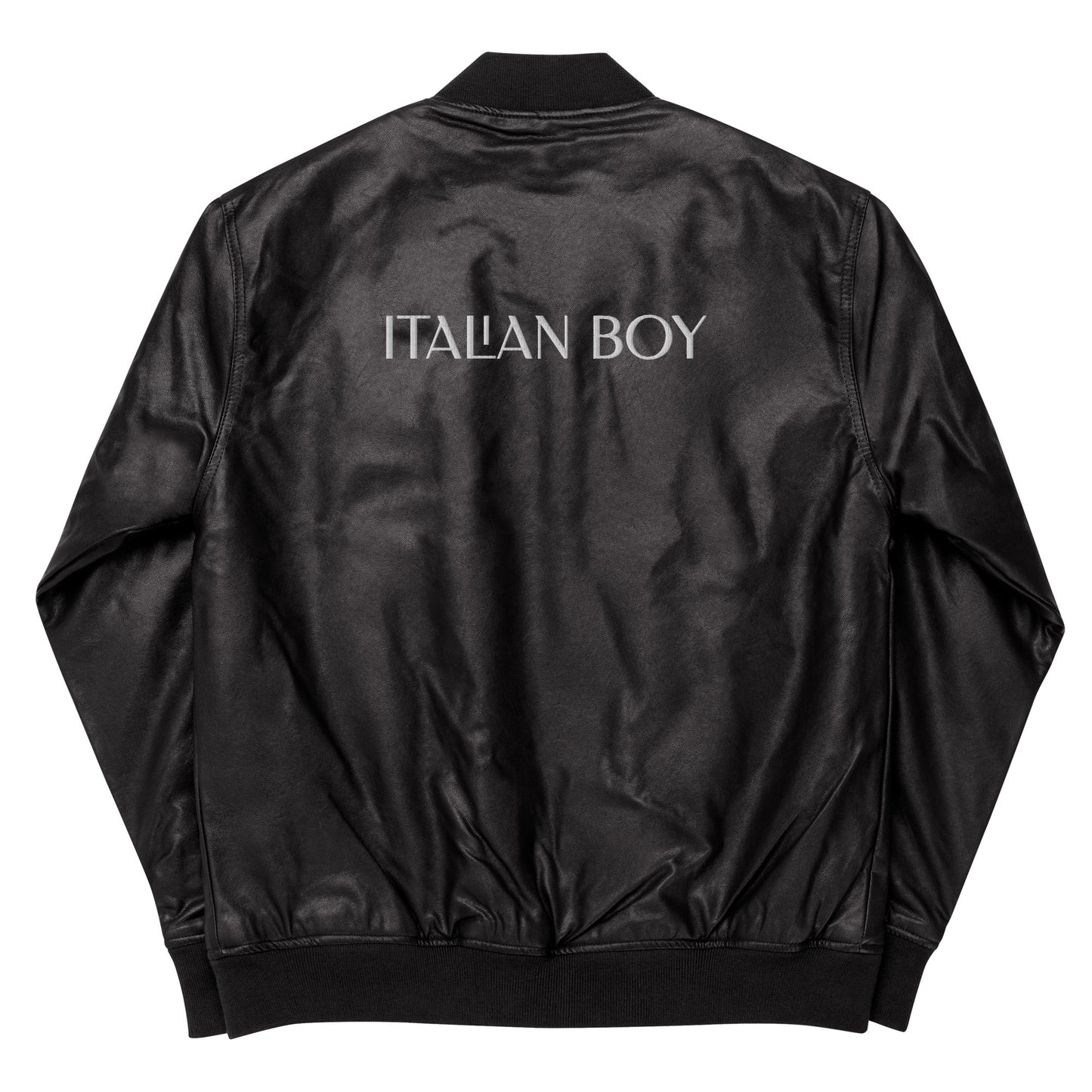 ITALIAN BOY Leather Bomber Jacket