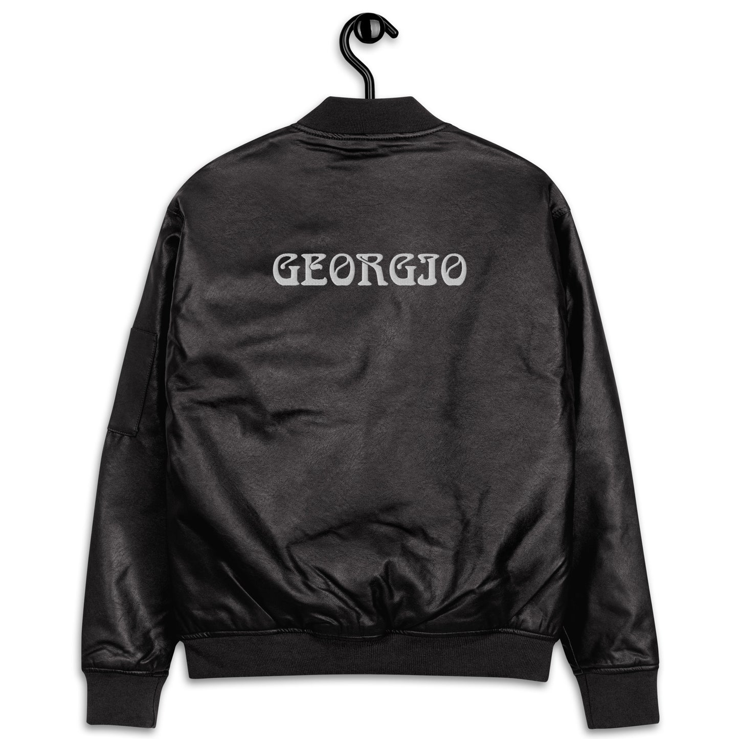 GEORGIO Leather Bomber Jacket