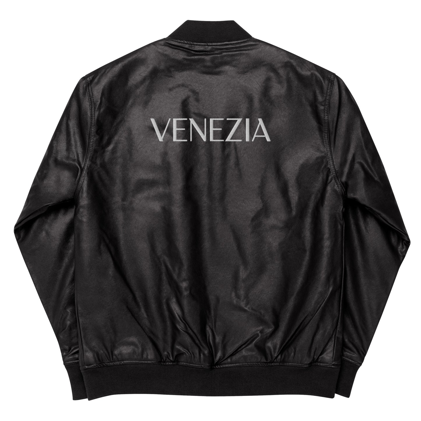 VENEZIA Leather Bomber Jacket