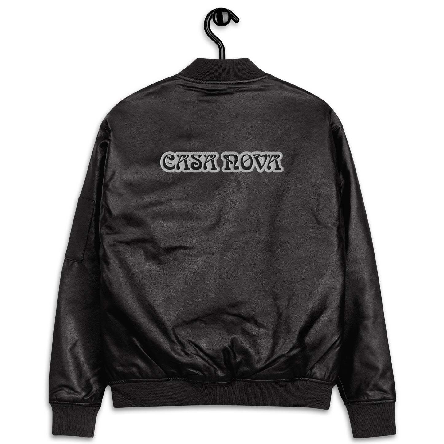 CASA NOVA Leather Bomber Jacket