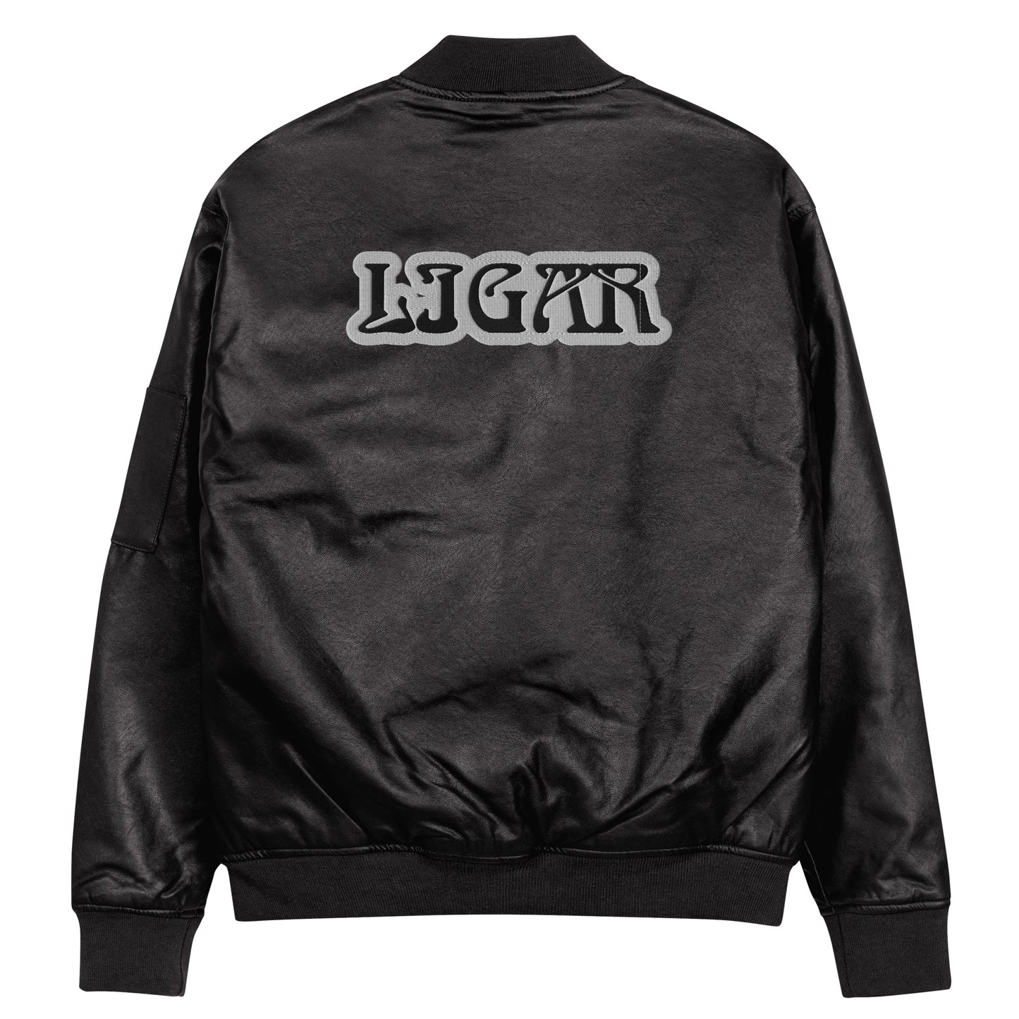 LIGAR--- MEANING IN SPANISH IS A FLIRT :) Leather Bomber Jacket