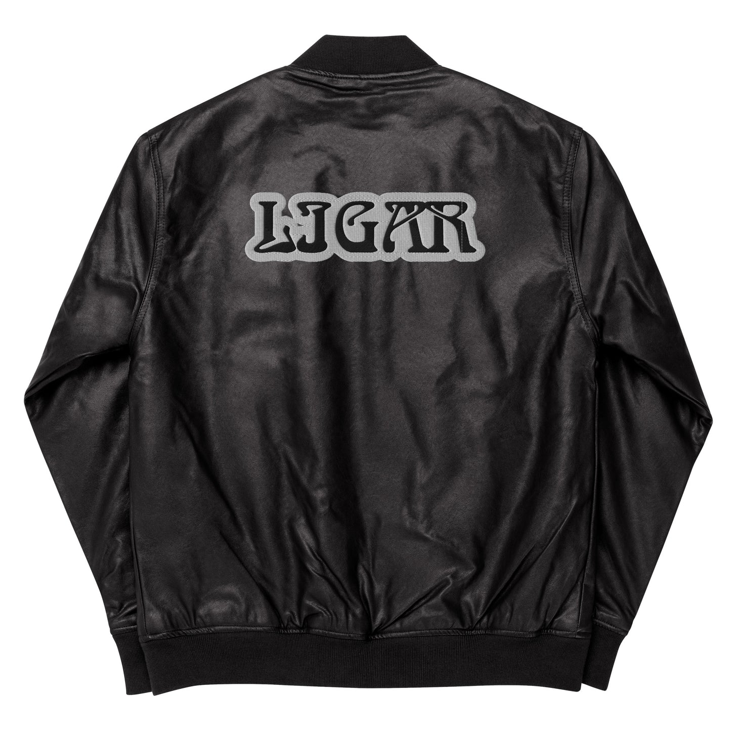 LIGAR--- MEANING IN SPANISH IS A FLIRT :) Leather Bomber Jacket