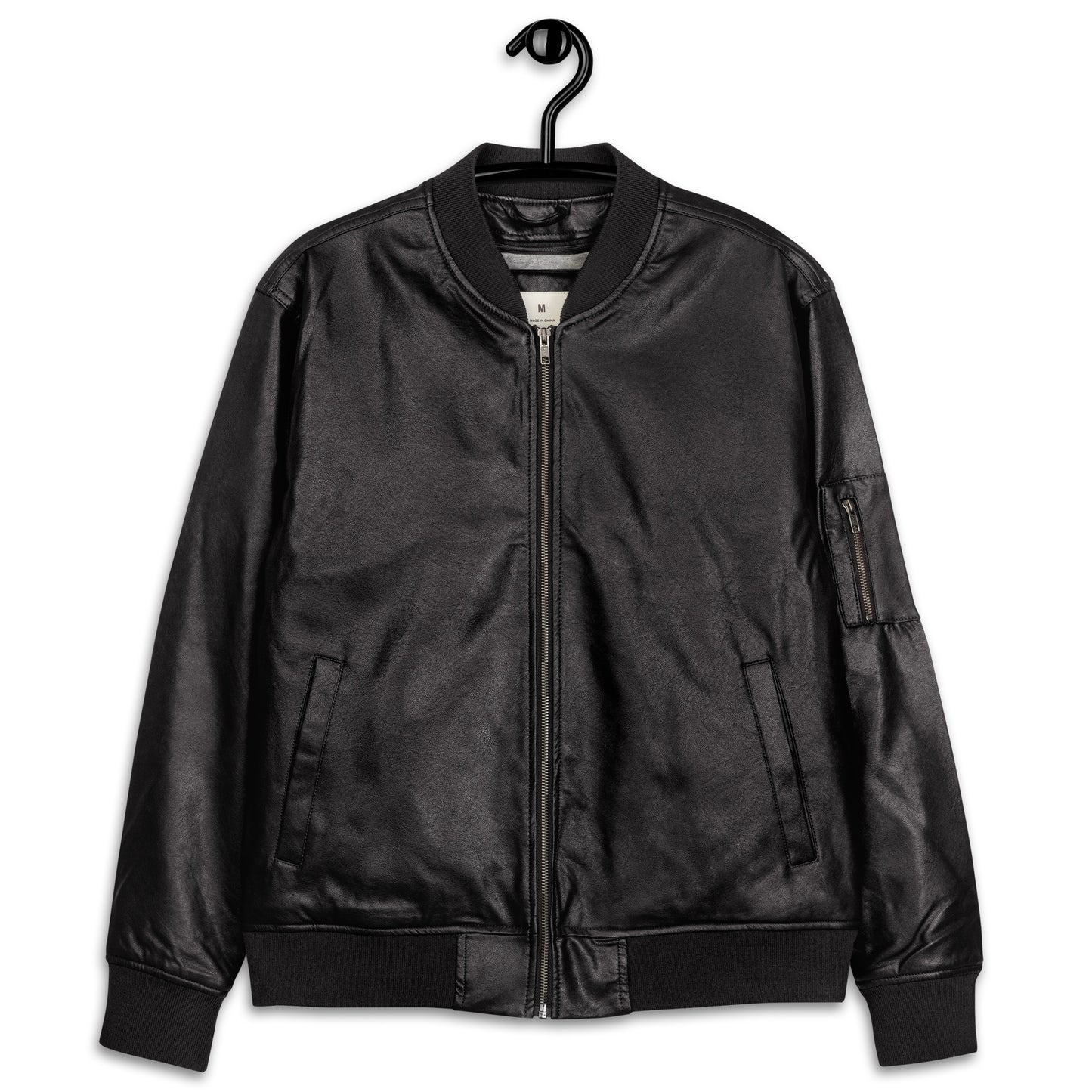 VEGAS BABY Leather Bomber Jacket