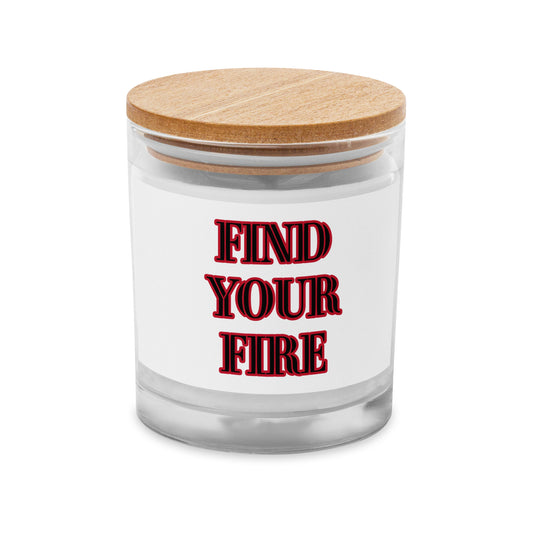 FIND YOUR FIRE Glass jar candle