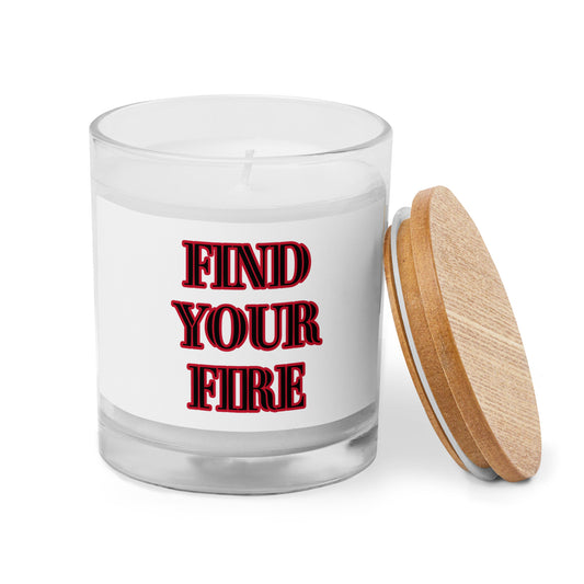 FIND YOUR FIRE Glass jar candle