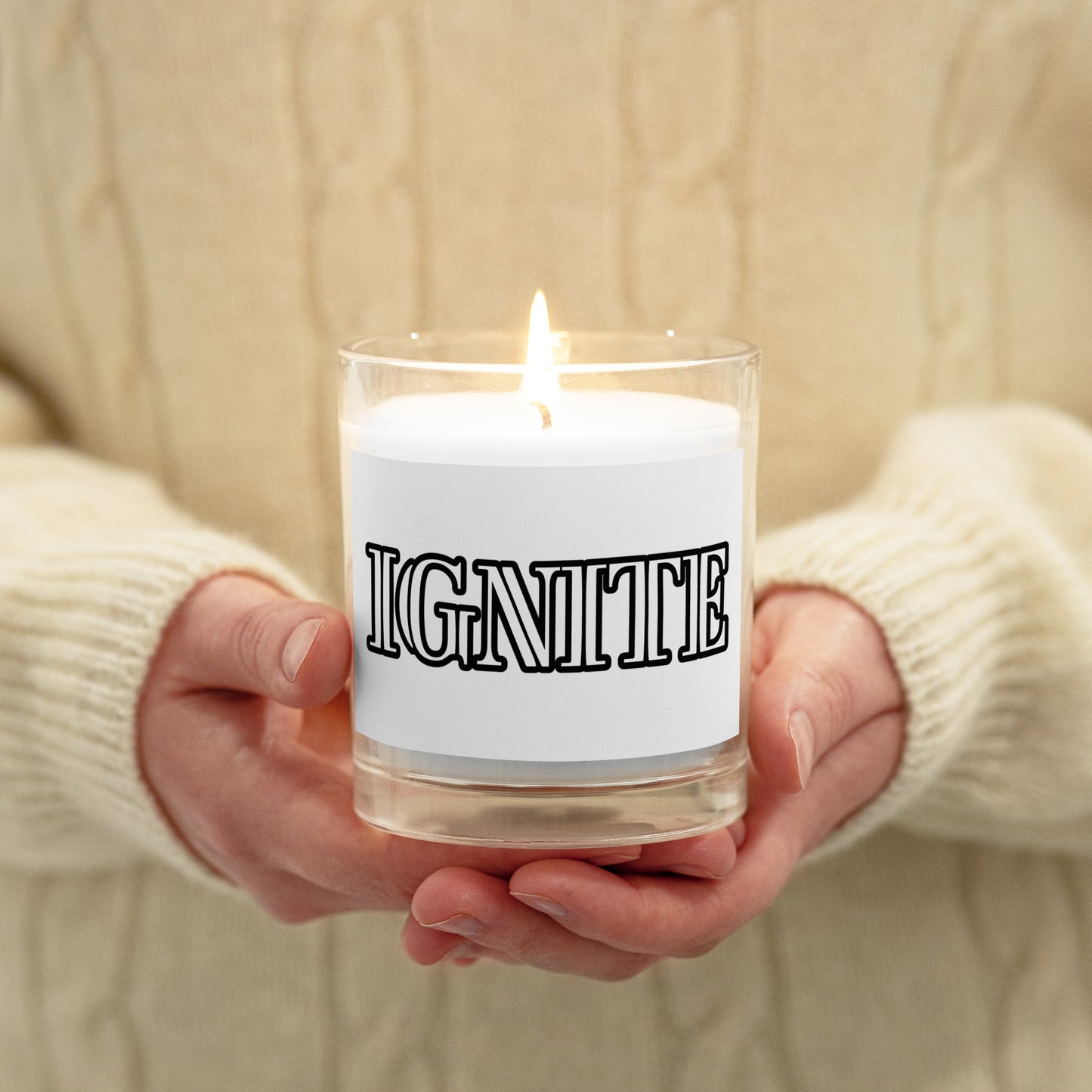 IGNITE Glass jar candle