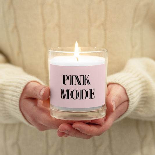 PINK MODE Glass jar candle