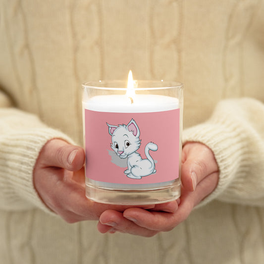 CUTIE KITTEN Glass jar candle