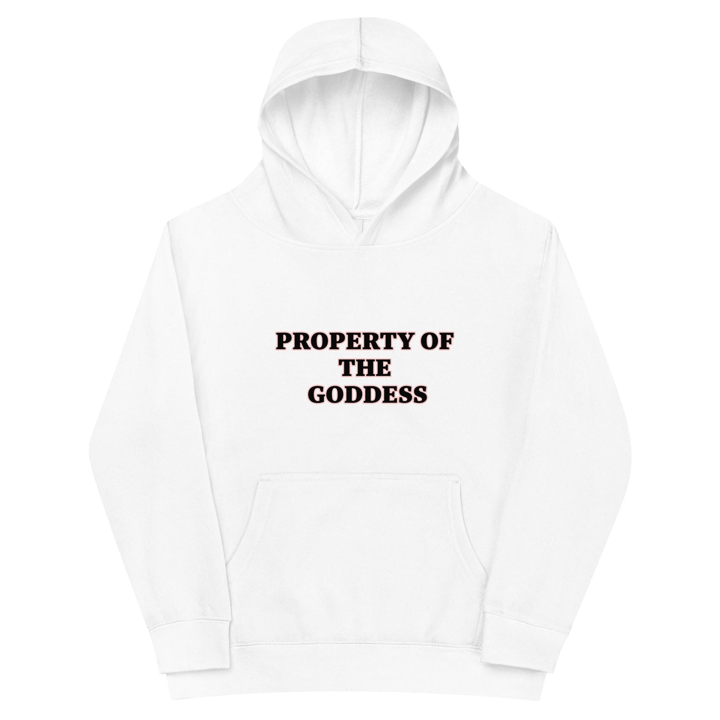 PROPERTY OF THE GODDESS Kids fleece hoodie