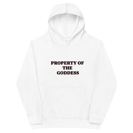 PROPERTY OF THE GODDESS Kids fleece hoodie