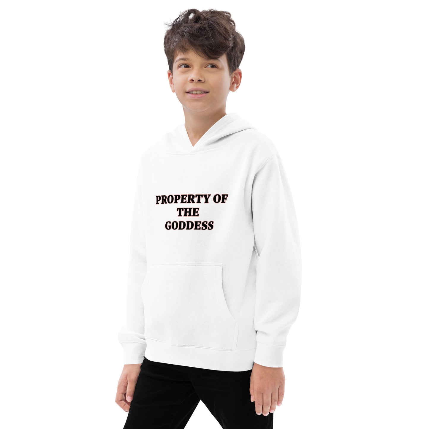 PROPERTY OF THE GODDESS Kids fleece hoodie