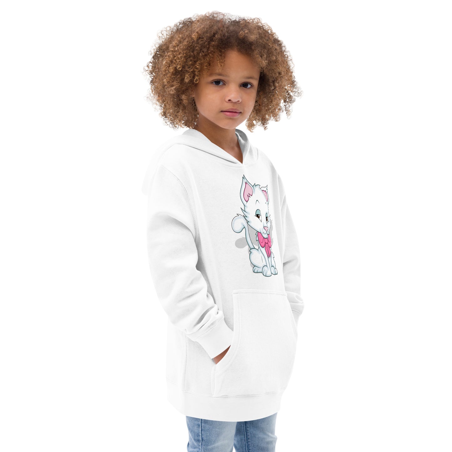 CUTIE KITTEN Kids fleece hoodie