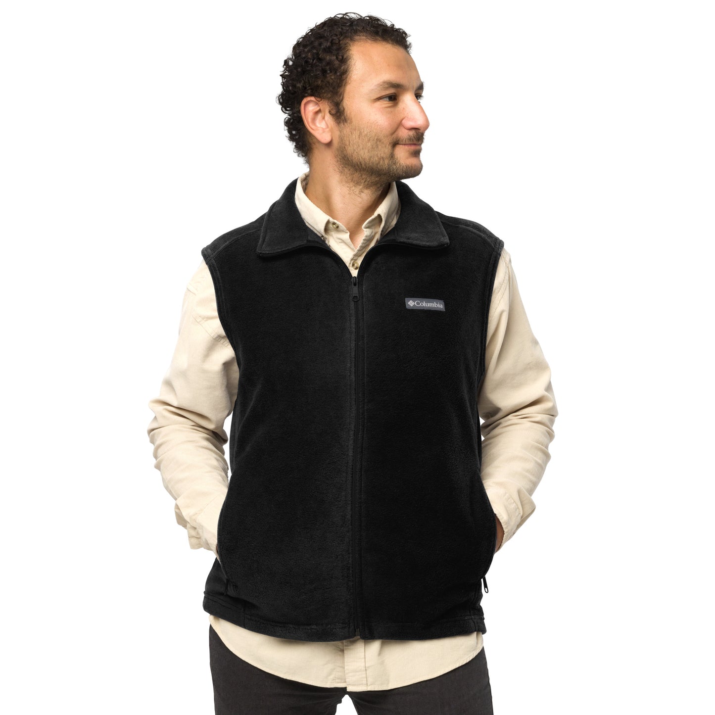 OFFICIAL DOG WHISPERER-Men’s Columbia fleece vest IN BLACK