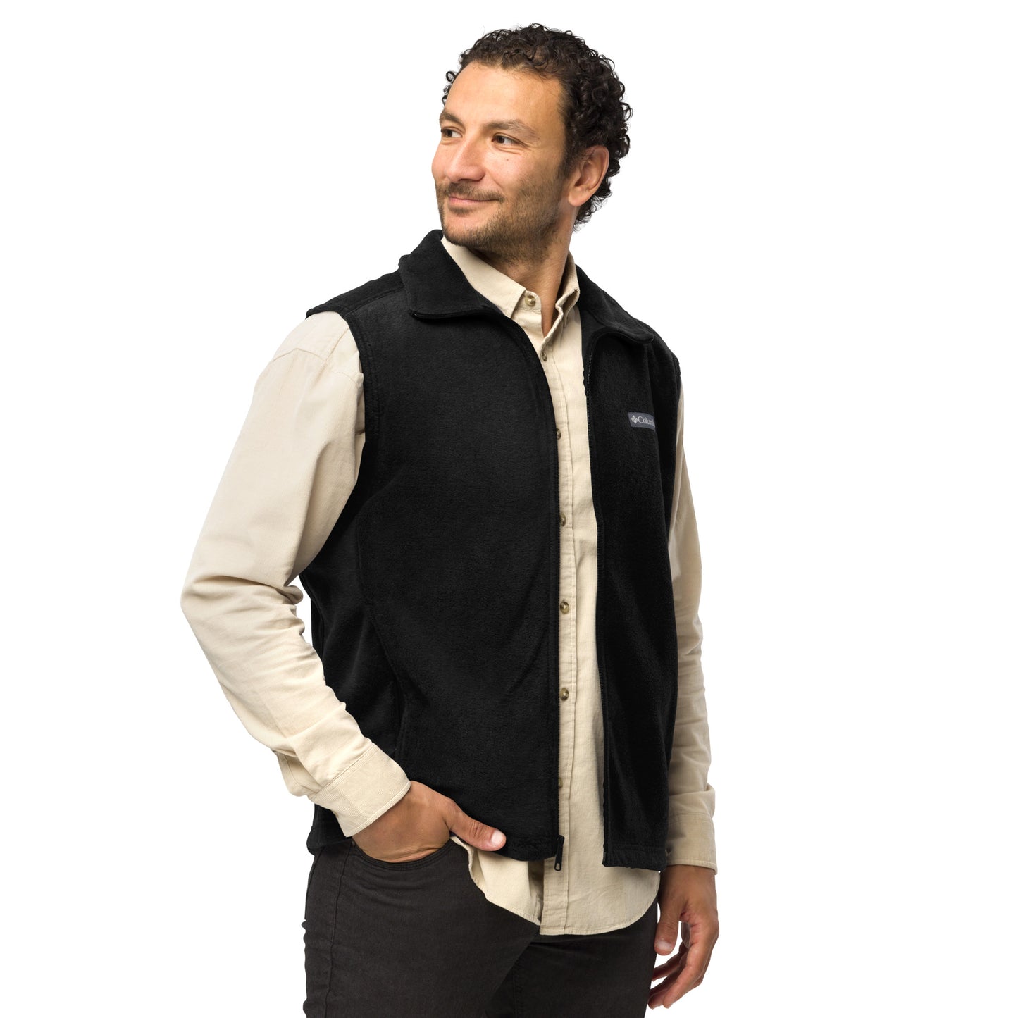 OFFICIAL DOG WHISPERER-Men’s Columbia fleece vest IN BLACK