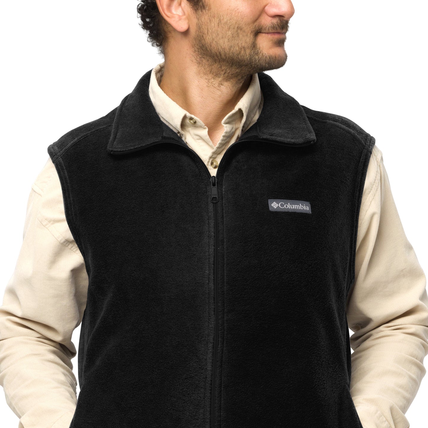 OFFICIAL DOG WHISPERER-Men’s Columbia fleece vest IN BLACK