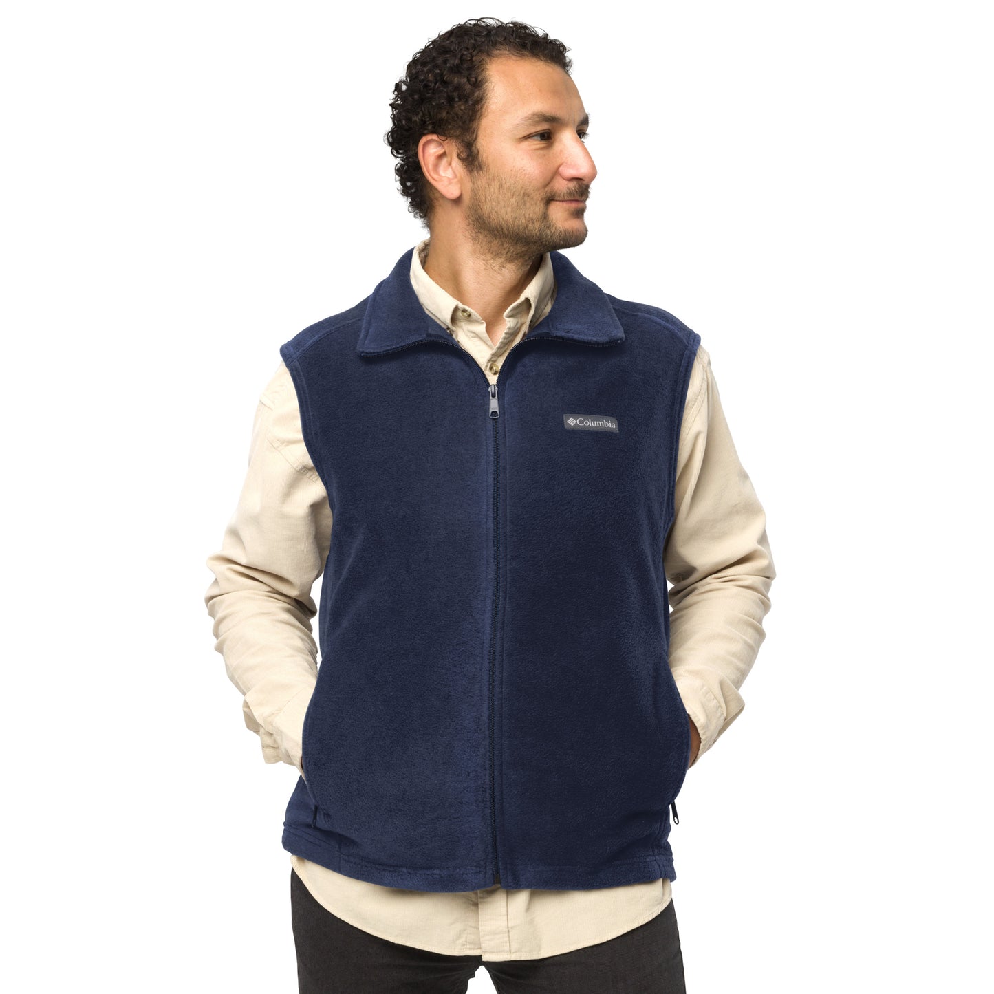 OFFICIAL DOG TRAINER -Men’s Columbia fleece vest-100 PERCENT THERMAL RETENTION