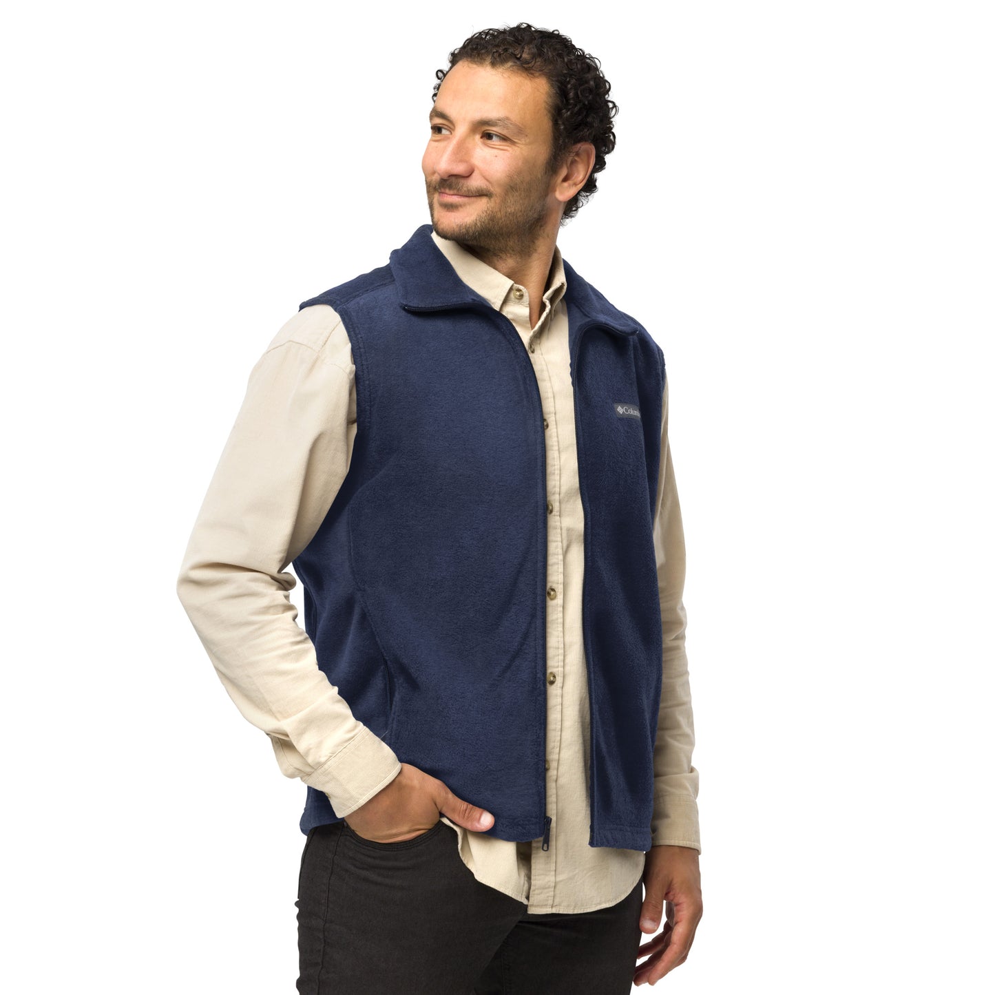 OFFICIAL DOG TRAINER -Men’s Columbia fleece vest-100 PERCENT THERMAL RETENTION