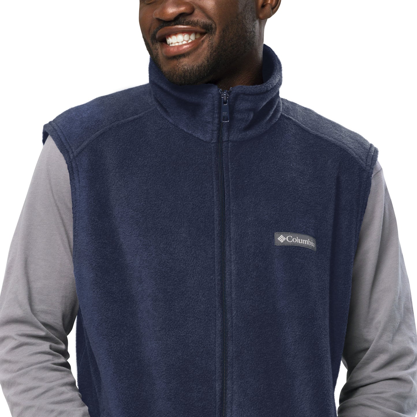 DOG BOSS-BLUE-Men’s Columbia fleece vest