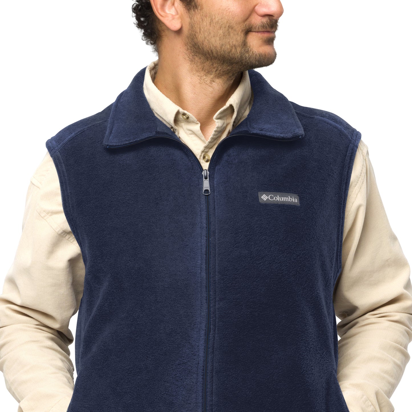 OFFICIAL DOG TRAINER -Men’s Columbia fleece vest-100 PERCENT THERMAL RETENTION