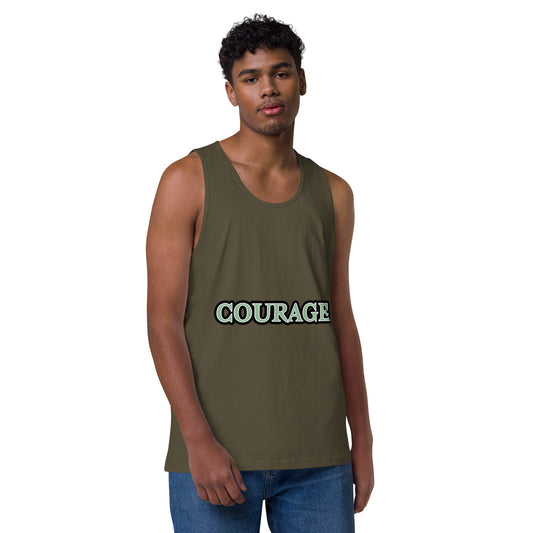 COURAGE Men’s premium tank top