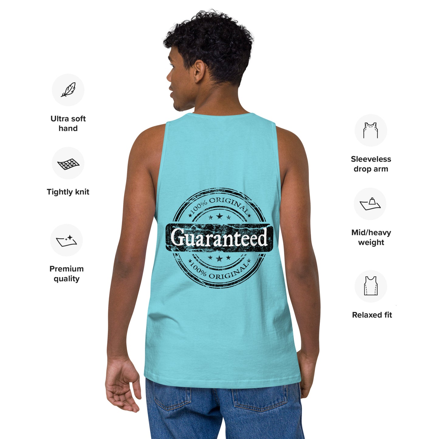 100 PERCENT ORIGINAL ...BLUE Men’s premium tank top