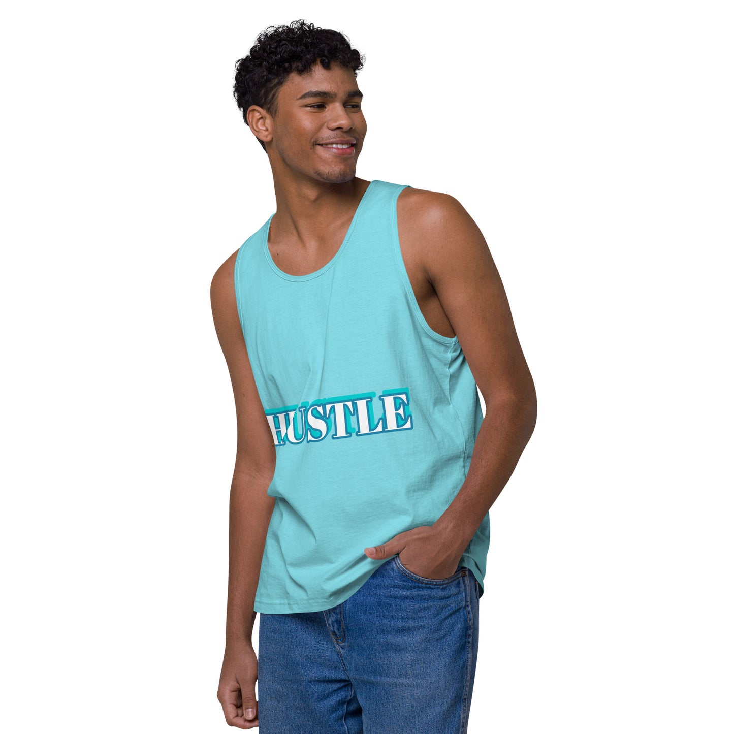 HUSTLE Men’s premium tank top