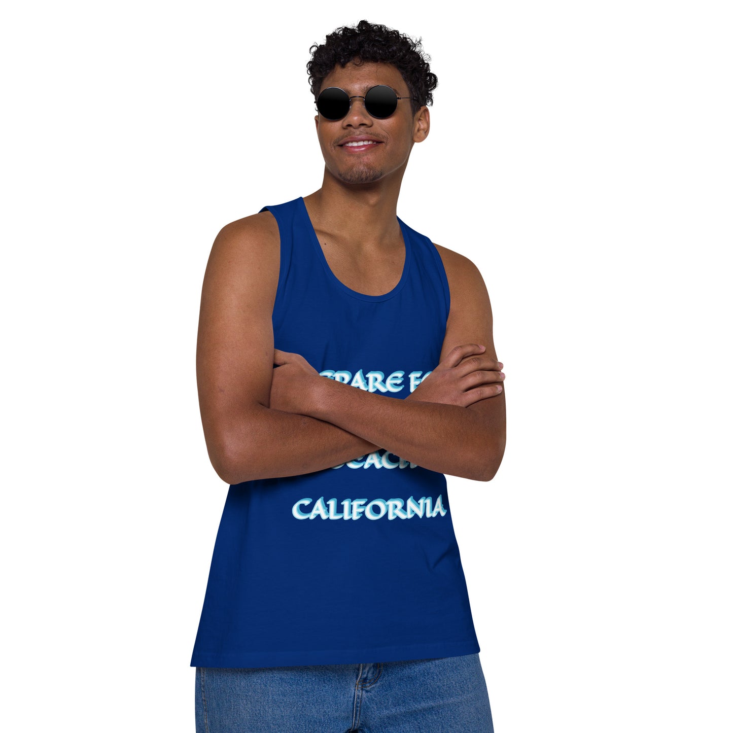 PREPARE FOR MUSCLE BEACH CALIFORNIA - PICK YOUR COLOR-Men’s premium tank top