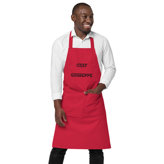 RED- CHEF GIUSEPPEOrganic cotton apron