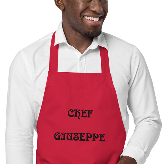 RED- CHEF GIUSEPPEOrganic cotton apron