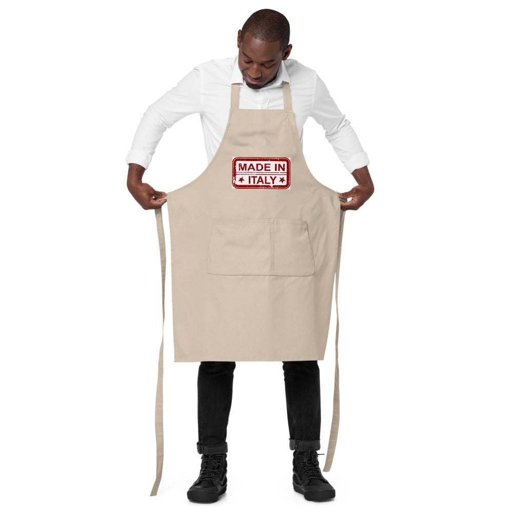 MADE IN ITALY-Organic cotton apron