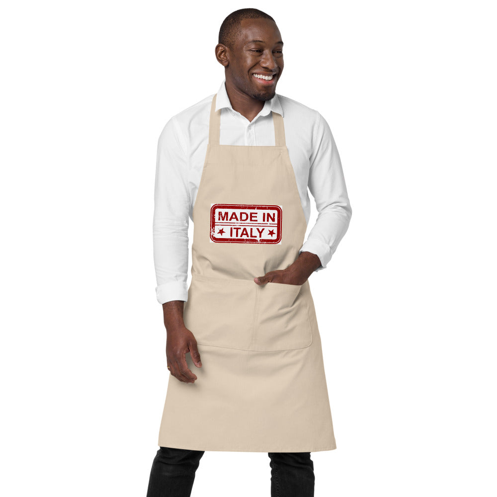 MADE IN ITALY-Organic cotton apron