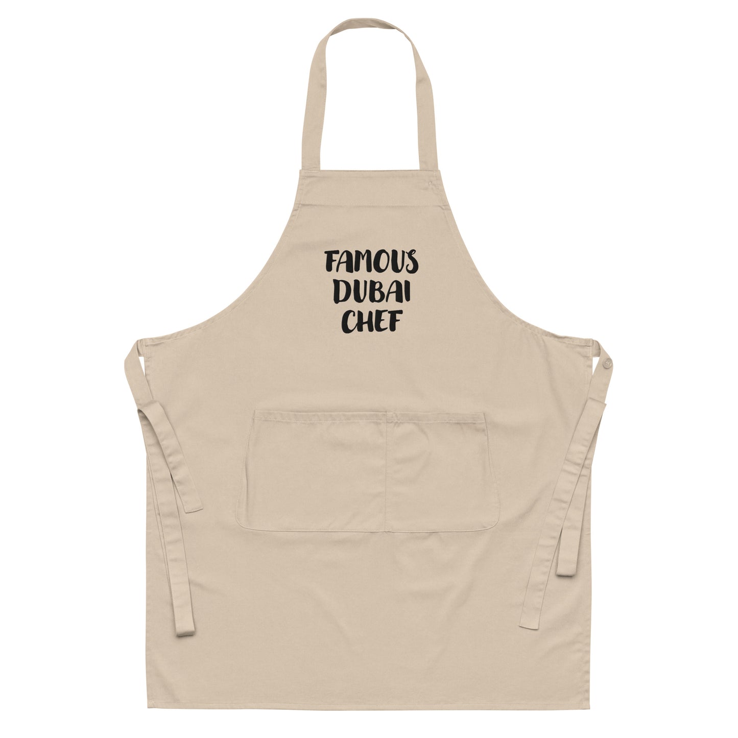 FAMOUS DUBAI CHEF Organic cotton apron