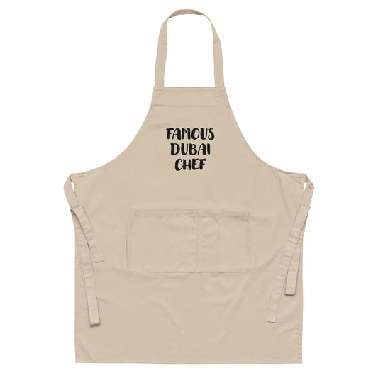 FAMOUS DUBAI CHEF Organic cotton apron