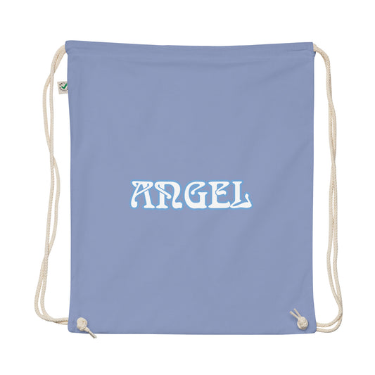 ANGEL PERIWINKLE Organic cotton drawstring bag