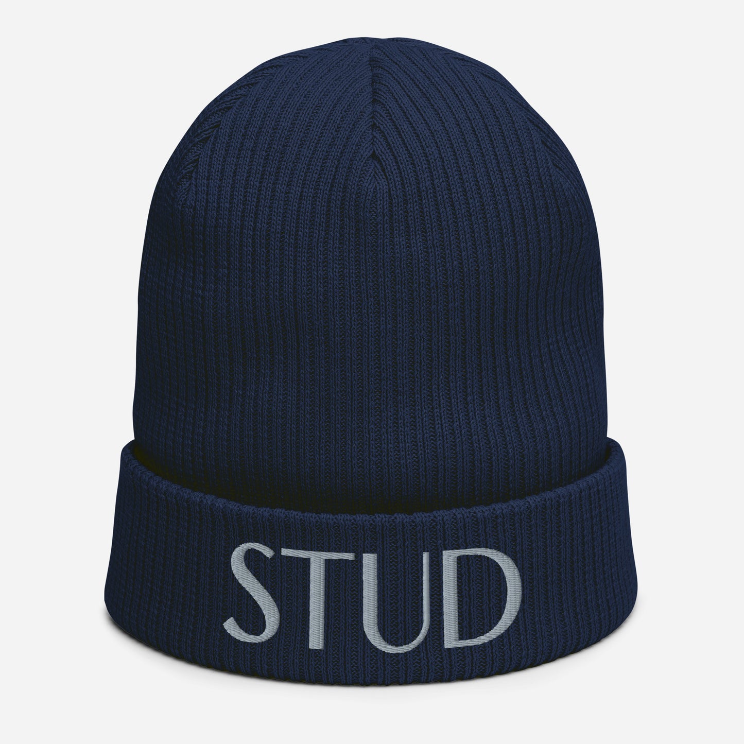 STUD Organic ribbed beanie