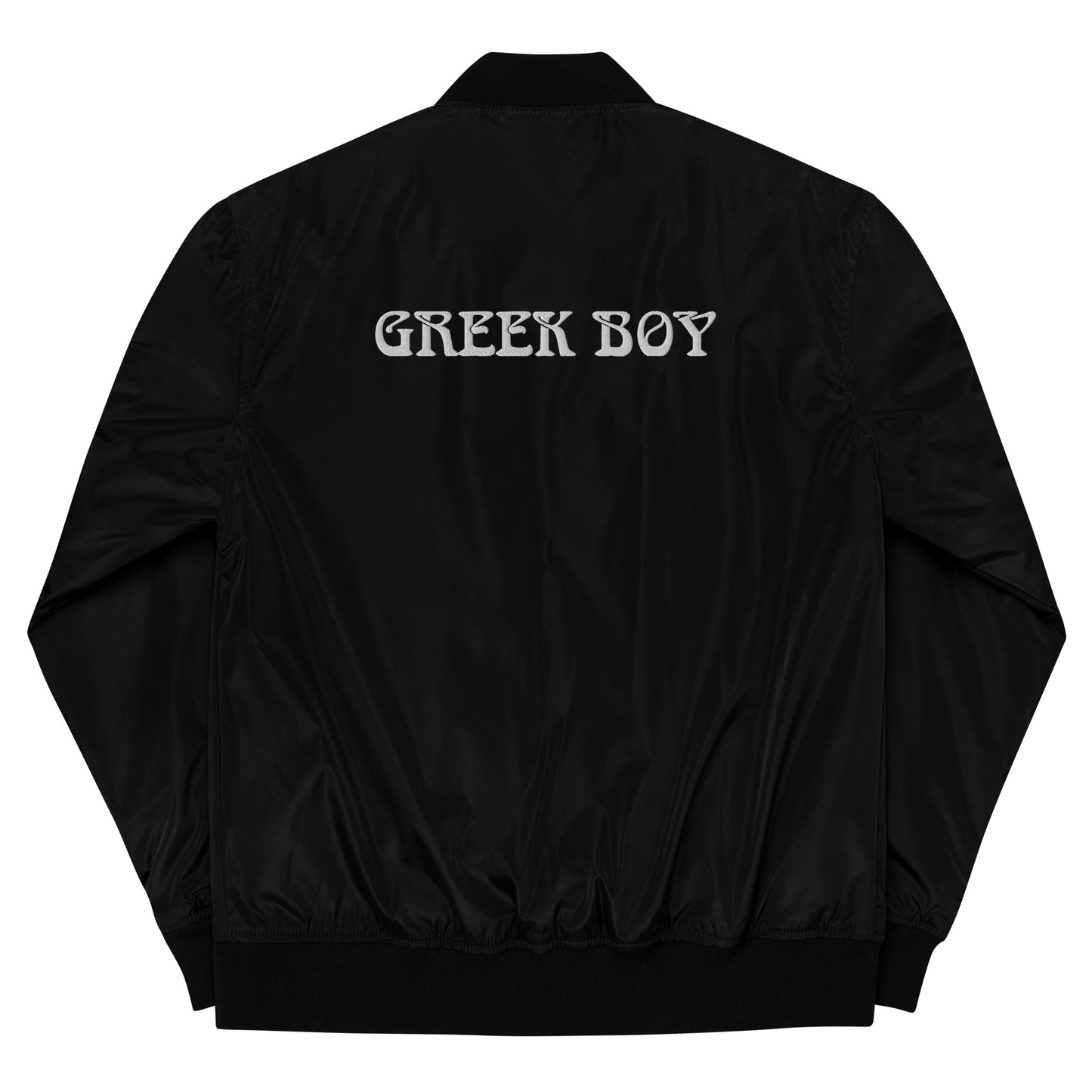 GREEK BOY Premium recycled bomber jacket