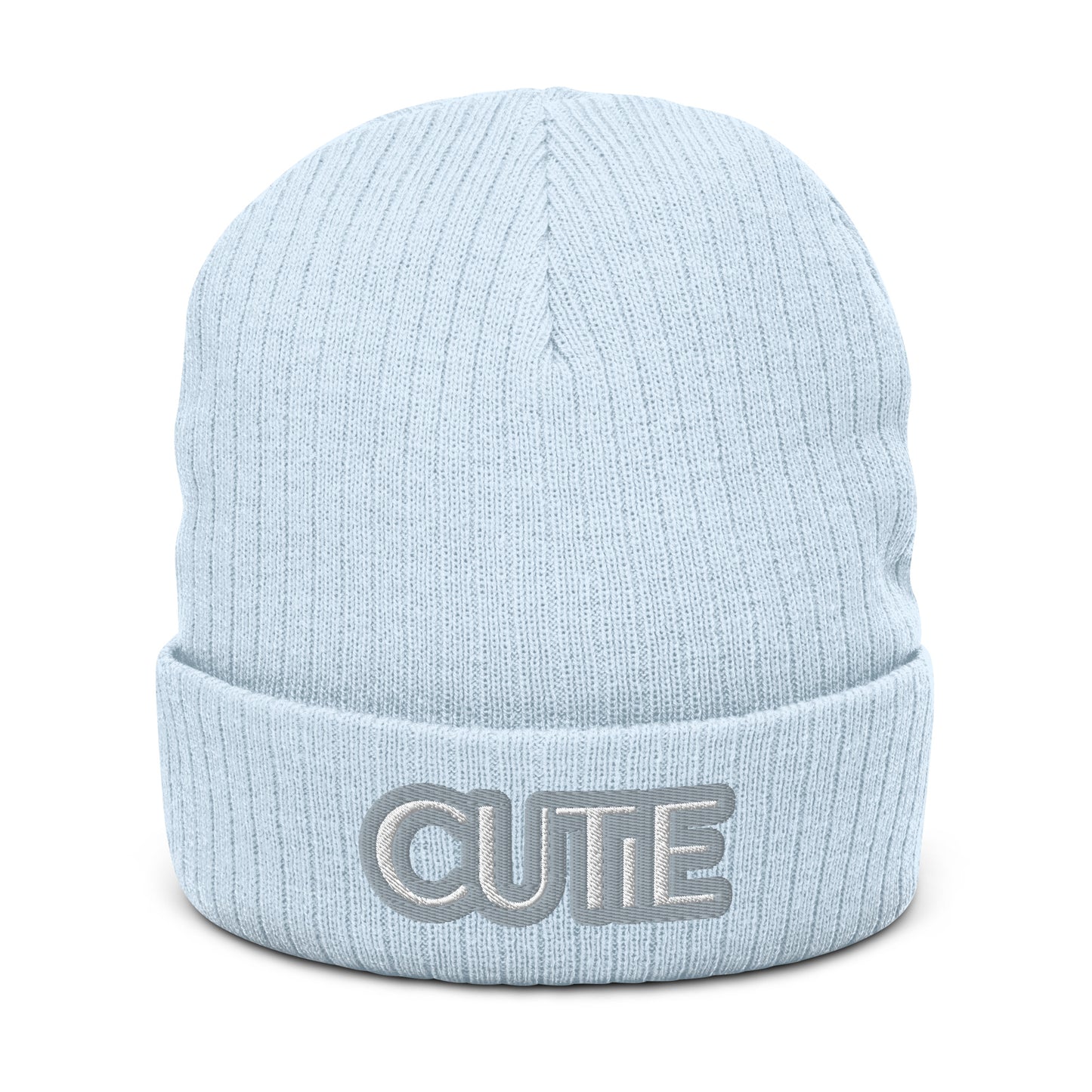 CUTIE Ribbed knit beanie