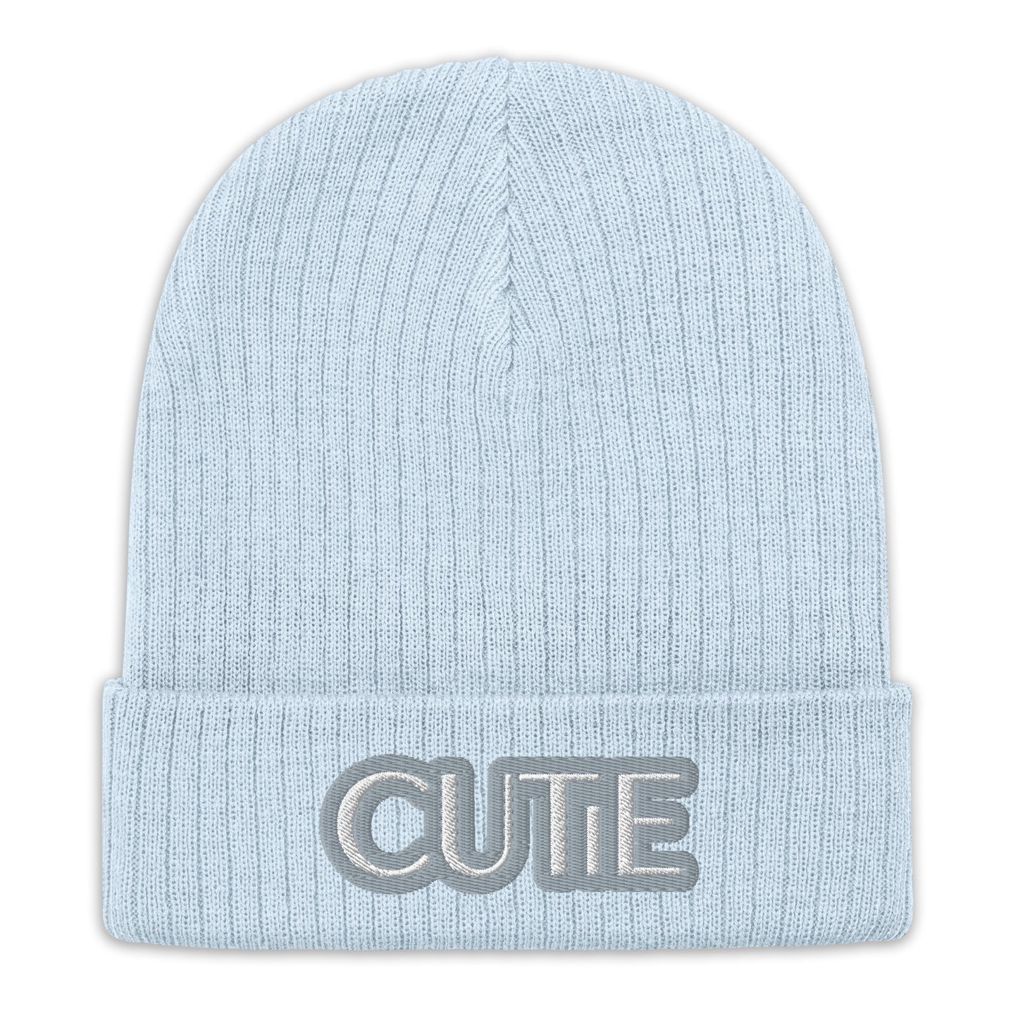 CUTIE Ribbed knit beanie