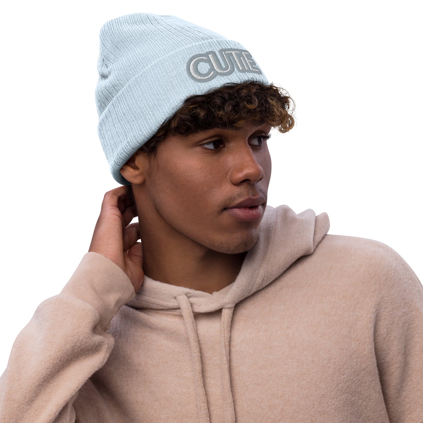 CUTIE Ribbed knit beanie