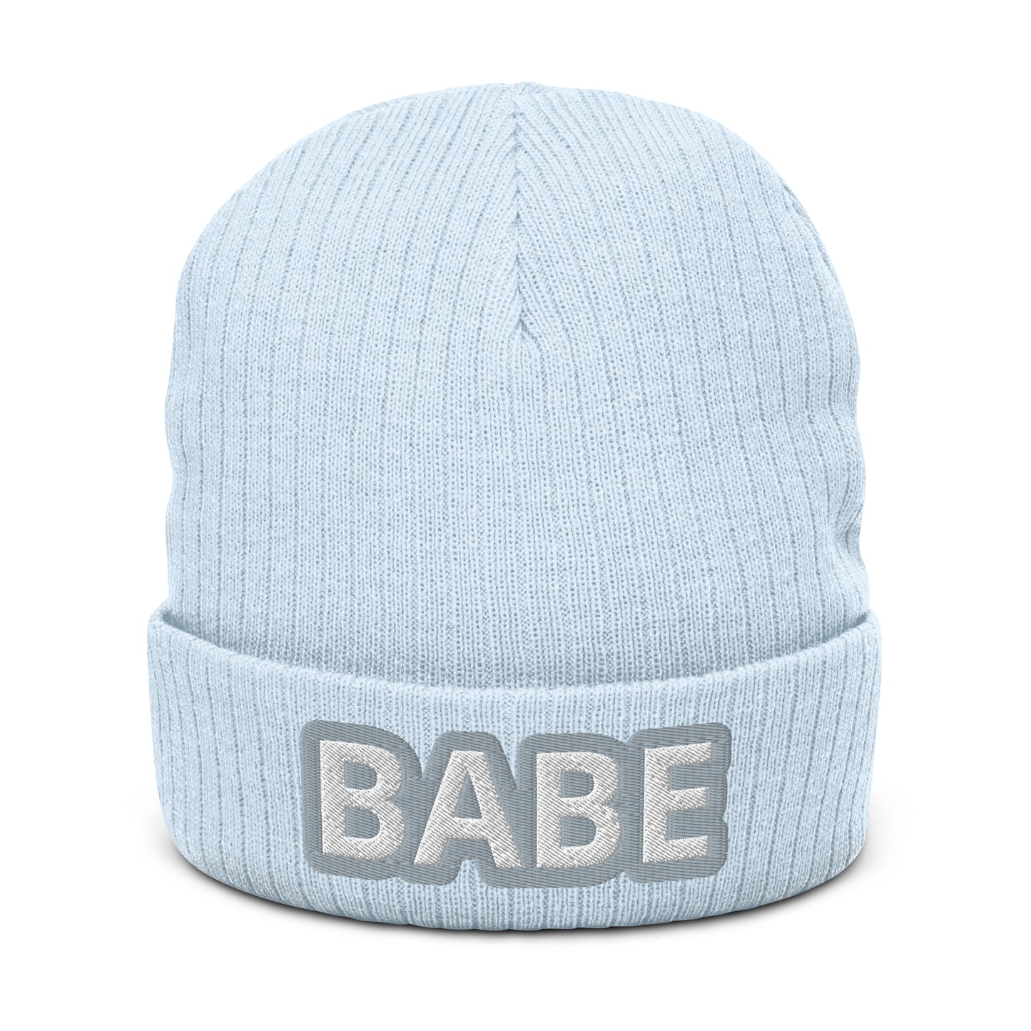 BABE Ribbed knit beanie