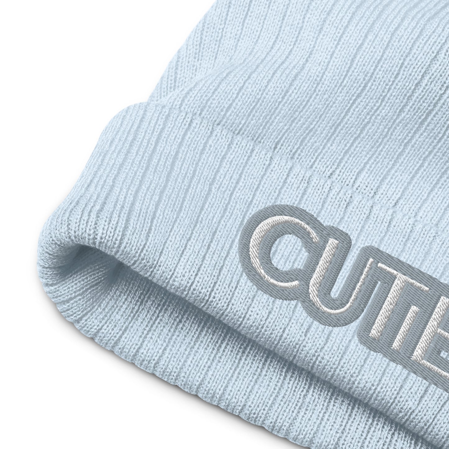 CUTIE Ribbed knit beanie