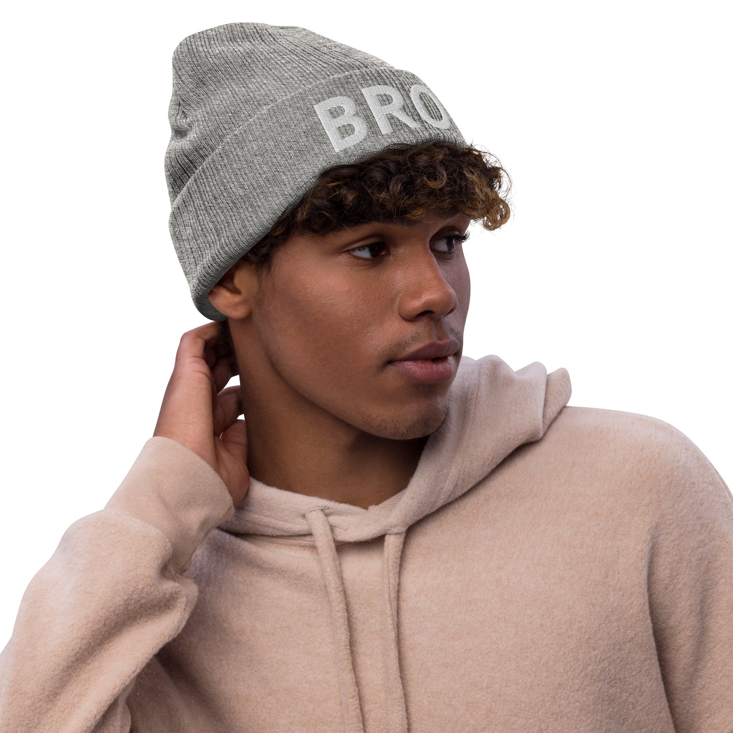 BRO Ribbed knit beanie