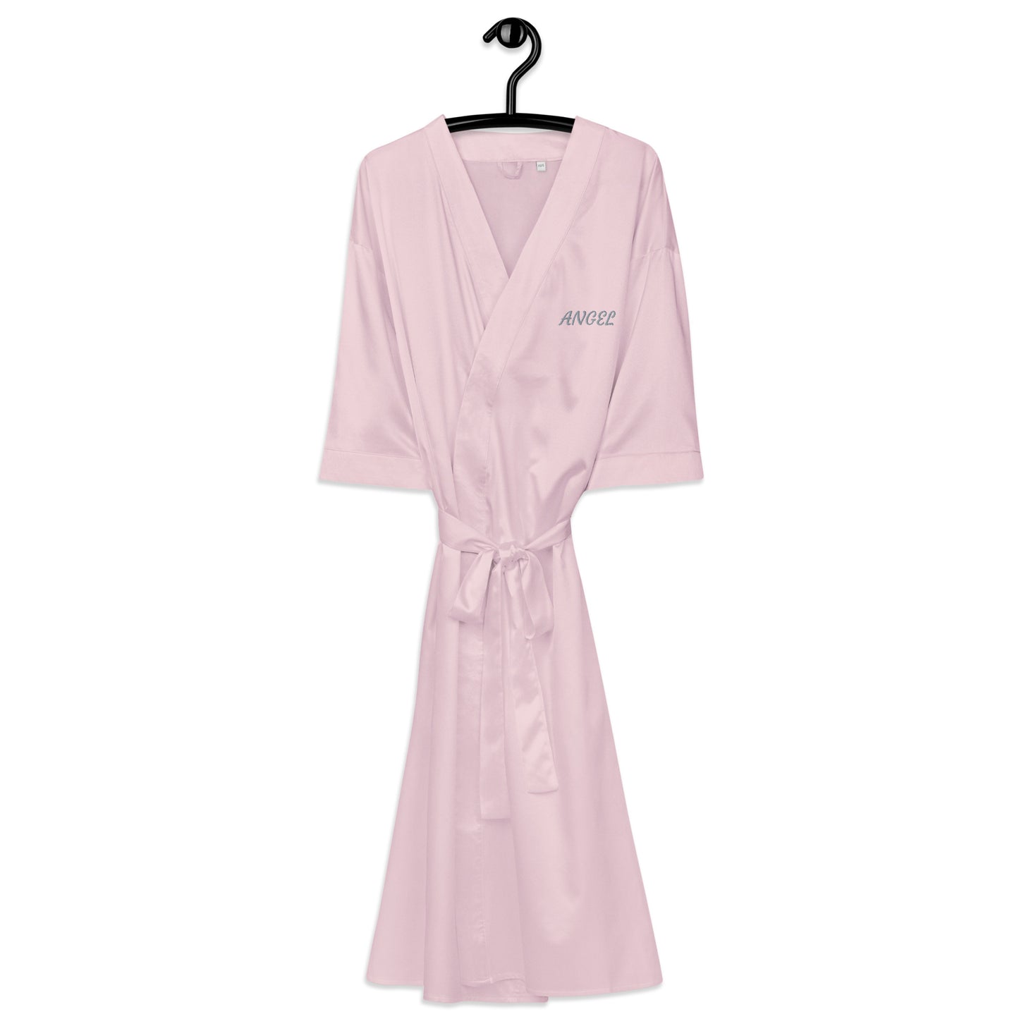 ANGEL Satin robe in Pink