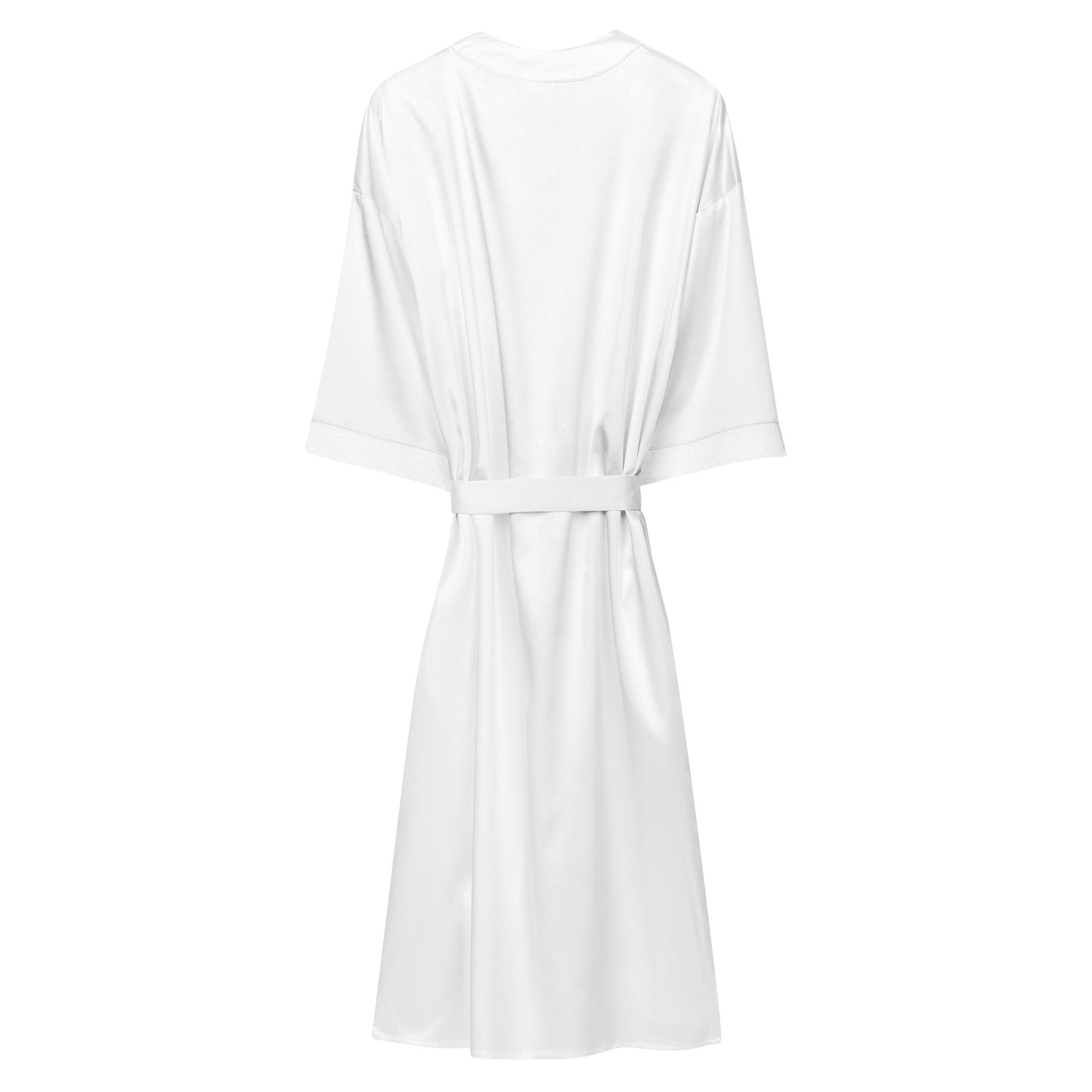 NEVER DISTURB THE BRIDE WHITE COLOR Satin robe