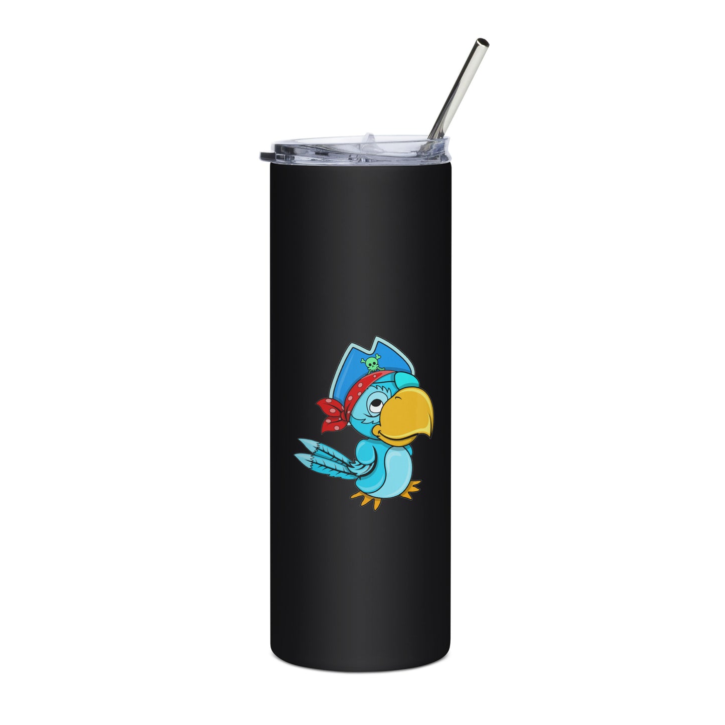 BLUE CARTOON BIRDIE Stainless steel tumbler